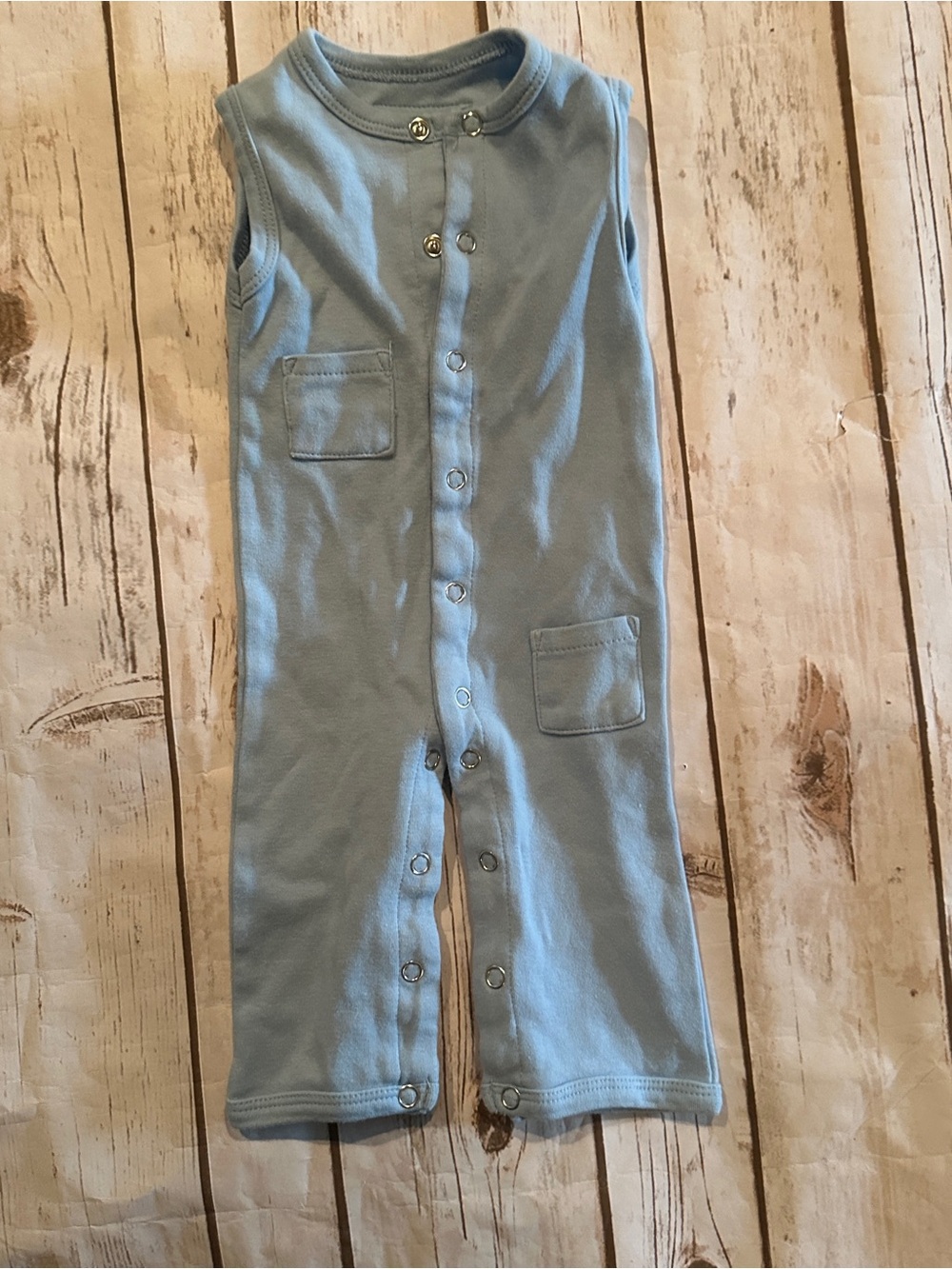 L’ovedbaby blue romper vguc 3/6